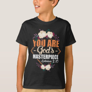 Camiseta Éphesianos da obra prima de Deus 2:10 Bíblia Ver