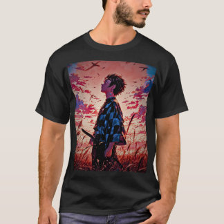 Camiseta "Epic Anime Art: Signature Impressão Tee"