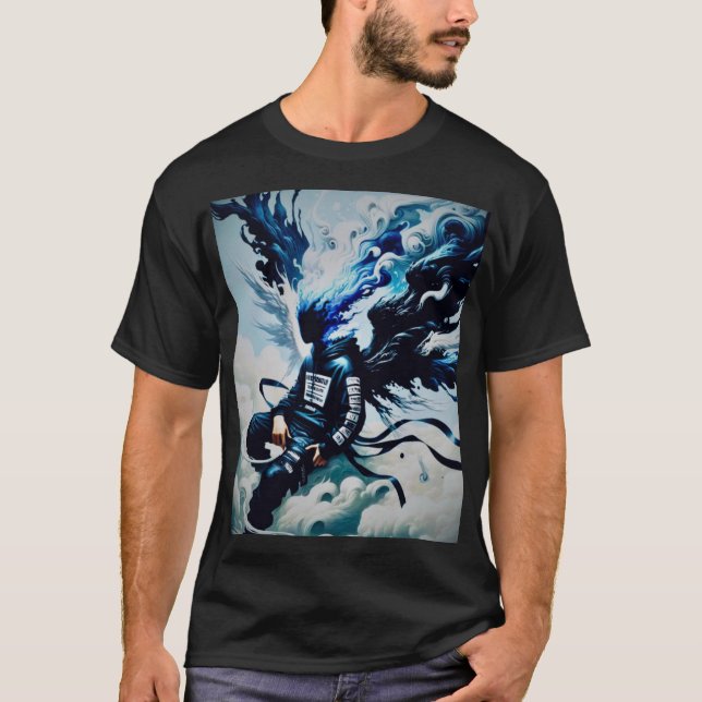 Camiseta Epic Anime Art: Signature Impressão Tee (Frente)