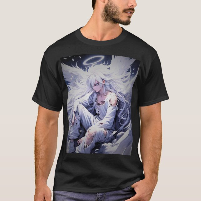 Camiseta "Epic Anime Art: Signature Impressão Tee" (Frente)