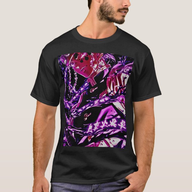 Camiseta "Epic Anime Art: Signature Impressão Tee" (Frente)