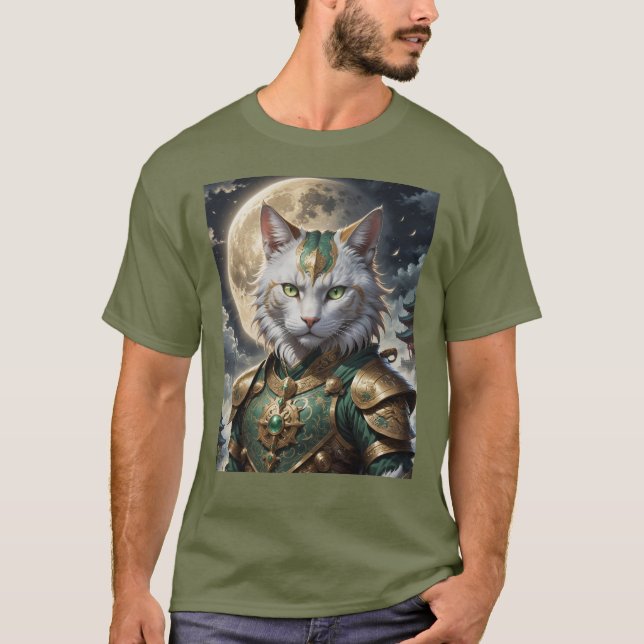 Camiseta Epic Armored Cat Warrior (Frente)