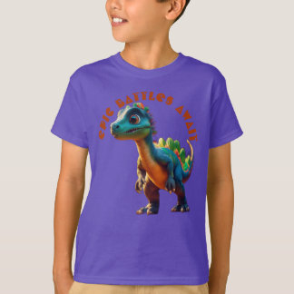 Camiseta Epic Battles Await: Dinossauro Adventure