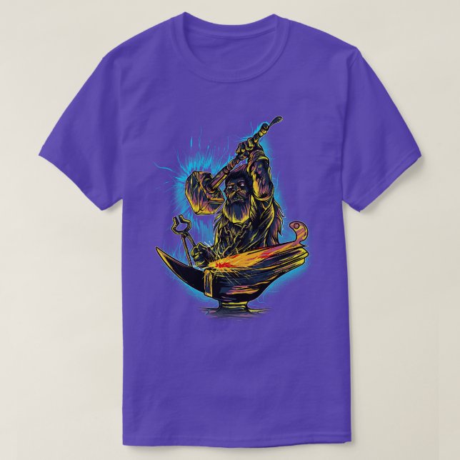 Camiseta Epic Blacksmith Knifemaker Forjado a Quente (Frente do Design)