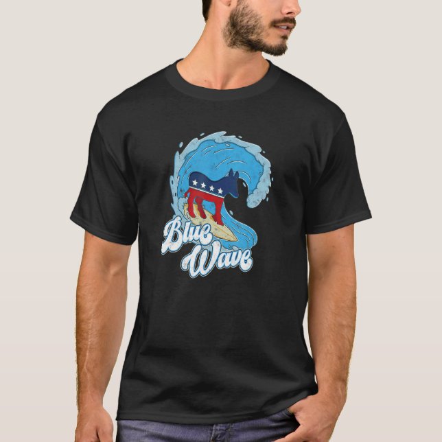 Camiseta Epic Blue Wave-Democrata Donkey (Frente)