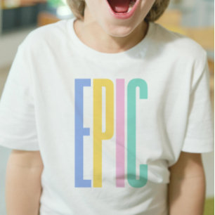 Camiseta EPIC - Boys T-Shirt com texto colorido   DP7Art