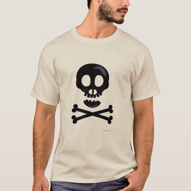 Camiseta Epic Cartoon Skull and Bones (Frente)