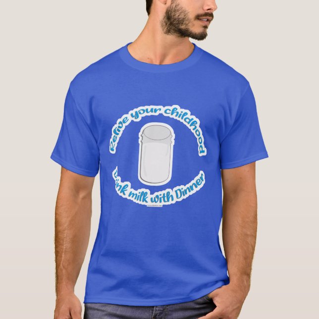 Camiseta Epic Chilhood With Milk Nostalgia Divertida Dizend (Frente)