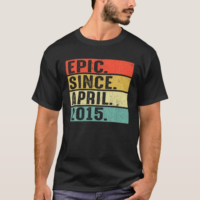 Camiseta Epic Com 7 Anos De Idade Desde Abril De 2015 7 Bir (Frente)