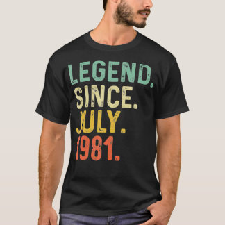 Camiseta Epic Da Legenda Da Retro Vintage Desde Julho De 19