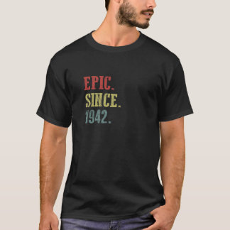 Camiseta Epic Da Retro Vintage Desde 1942 Nascido Com 80 An