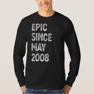 Camiseta Epic De 14 Anos Desde Maio De 2008 14 Birthday Boy
