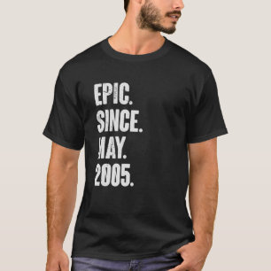 Camiseta Epic De 17 Anos De Idade 17 Anos Desde Maio De 200