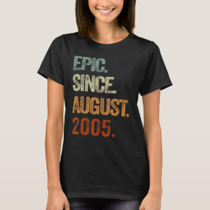 Camiseta Epic De 17 Anos Desde Agosto De 2005 17º Aniversár