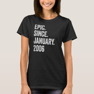 Camiseta Epic De 17 Anos Desde Janeiro De 2006 17.º Anivers