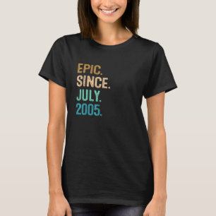 Camiseta Epic De 17 anos desde julho de 2005 17.o aniversár