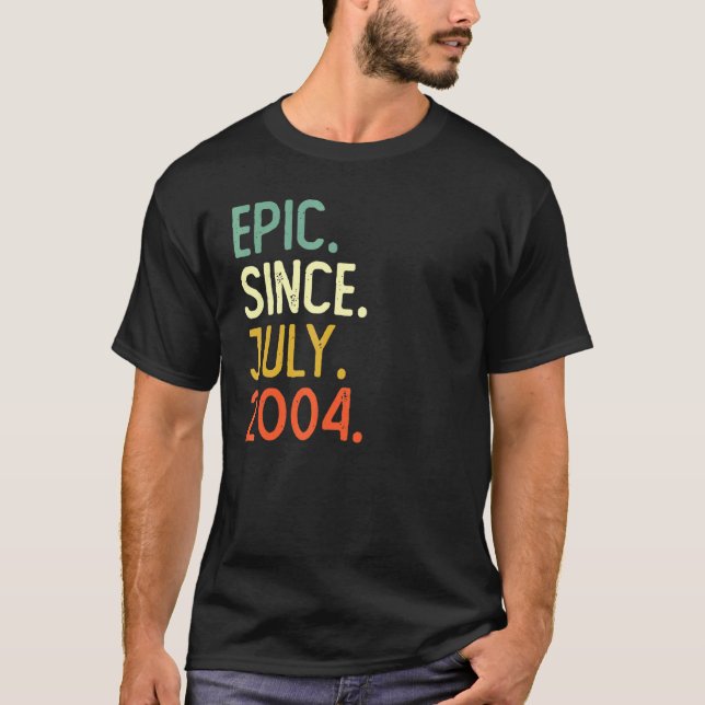 Camiseta Epic De 18 Anos Desde Julho De 2004 18º Aniversári (Frente)
