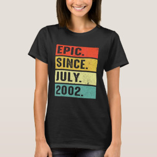 Camiseta Epic De 20 Anos Desde Julho De 2002 20