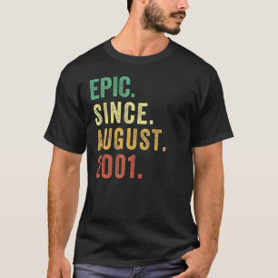 Camiseta Epic De 21 Anos Desde Agosto De 2001 Vintage 21rua