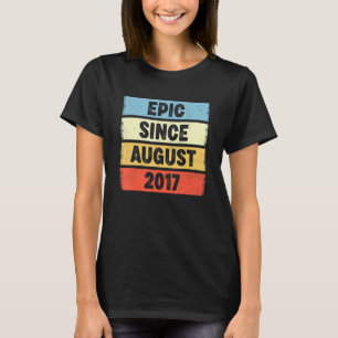 Camiseta Epic De 5 Anos Desde Agosto De 2017, Aniversário D