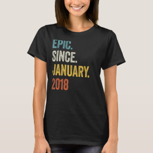 Camiseta Epic De 5 Anos Desde Janeiro De 2018 5 Birthday_1