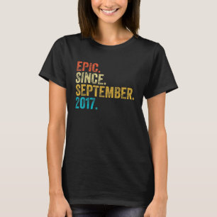 Camiseta Epic De 5 Anos Desde O Aniversário De 5 De Setembr