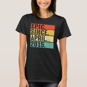 Camiseta Epic De 7 Anos Desde O Aniversário De 7 De Abril D