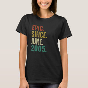 Camiseta Epic De Aniversário De 17 Anos Desde Junho De 2005
