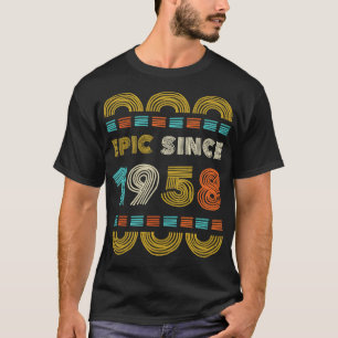 Camiseta Epic Desde 1958 Aniversário Da Família BayGift