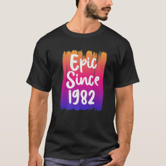Camiseta Epic Desde 1982 T aniversário de 40 anos Design Gr