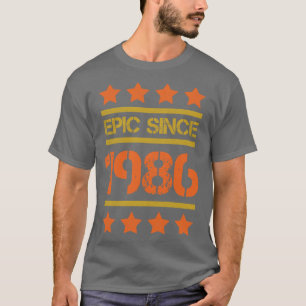Camiseta Epic Desde 1986 Familiar Aniversário Dotado BayPad