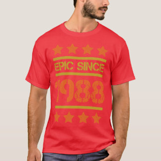 Camiseta Epic Desde 1988 Familiar Aniversário Presente BayP