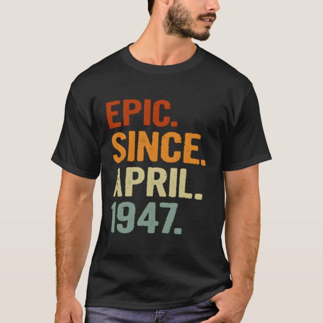 Camiseta Epic Desde Abril De 1947 Estilo 74 74ª (Frente)