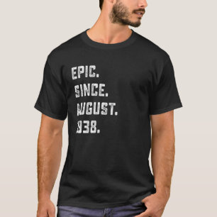 Camiseta Epic Desde agosto de 1938 85º aniversário 85 anos