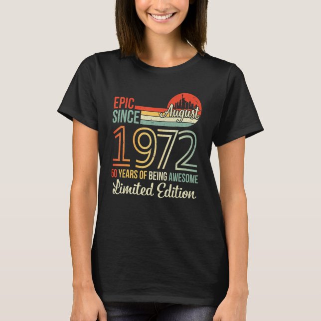 Camiseta Epic Desde Agosto De 1972 50 Anos De Esforço L (Frente)