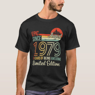 Camiseta Epic Desde Agosto De 1979, 43 Anos De Esforço L