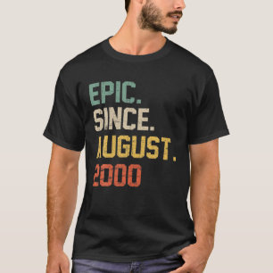 Camiseta Epic Desde Agosto De 2000 19 Anos 19 Anos