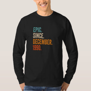 Camiseta Epic Desde dezembro de 1990 32º Aniversário