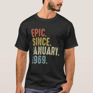 Camiseta Epic Desde Janeiro De 1969 53º Aniversário De 53