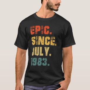 Camiseta Epic Desde julho de 1983 39º aniversário 39 anos