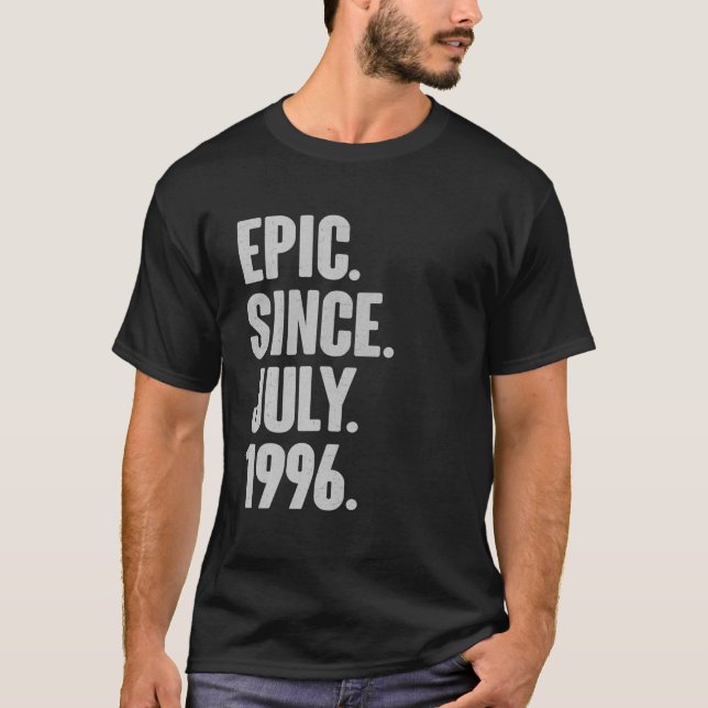 Camiseta Epic Desde Julho De 1996 - 25 De Julho Presente Pa (Frente)