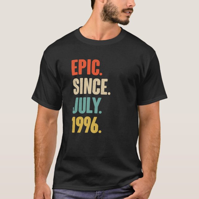 Camiseta Epic Desde Julho De 1996 - 25 De Julho Presente Pa (Frente)