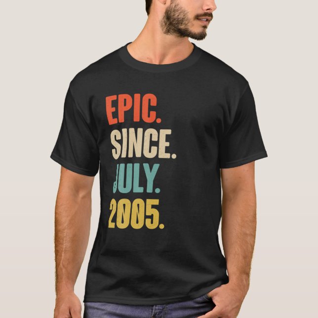 Camiseta Epic Desde Julho De 2005 - 16 De Julho Presente Pa (Frente)