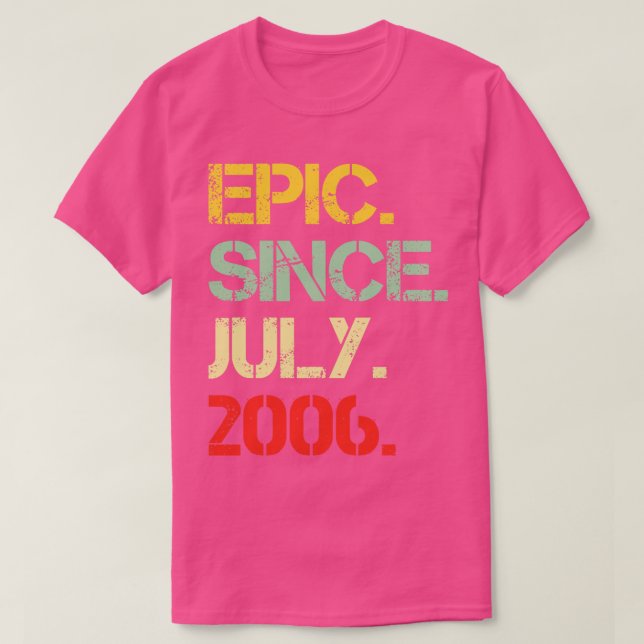 Camiseta Epic Desde Julho De 2006 (Frente do Design)