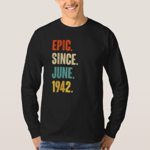 Camiseta Epic Desde Junho De 1942, Aniversário De 80 De 80 