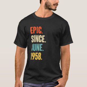 Camiseta Epic desde junho de 1958 64 anos 64 anos