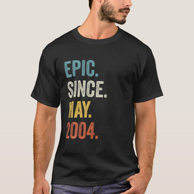 Camiseta Epic Desde Maio De 2004 18º Aniversário (Frente)