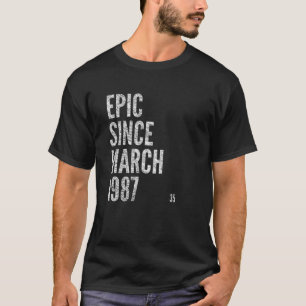 Camiseta EPIC DESDE MARÇO DE 1987 35º Aniversário
