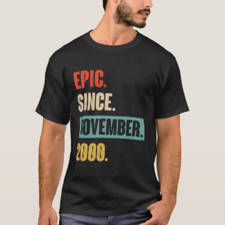 Camiseta Epic Desde Novembro De 2000 - 23º Aniversário Engr