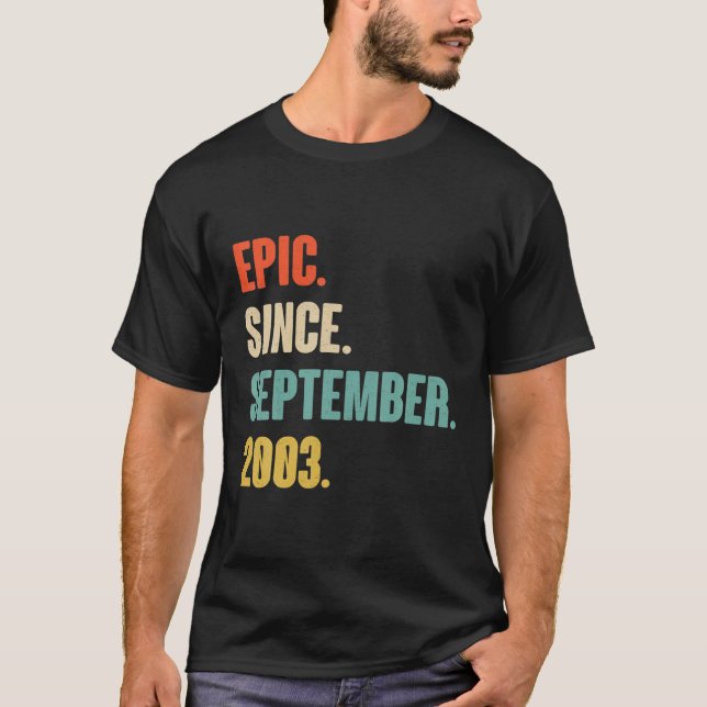 Camiseta Epic Desde O Aniversário De Setembro De 2003 - Pre (Frente)